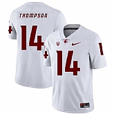Washington State Cougars 14 Jack Thompson White College Football Jersey Dzhi,baseball caps,new era cap wholesale,wholesale hats